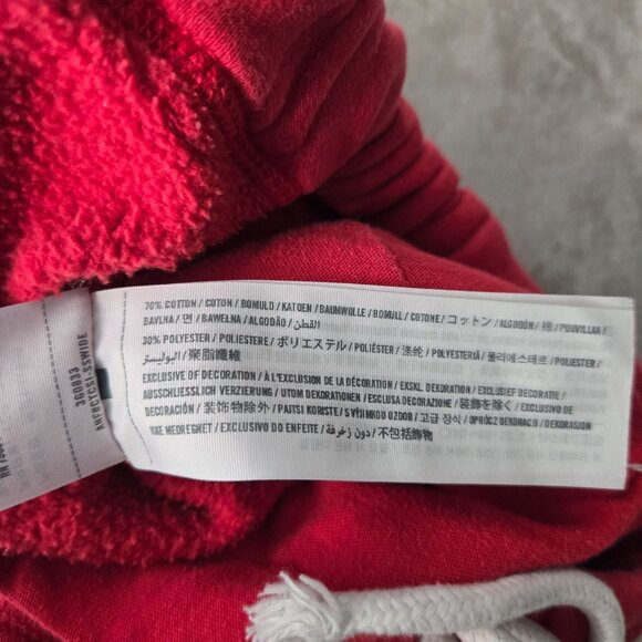 Hollister Y2K Sweatpants Mens Medium Red Embroidered Pull On Lounge Straight Leg - Picture 9 of 12